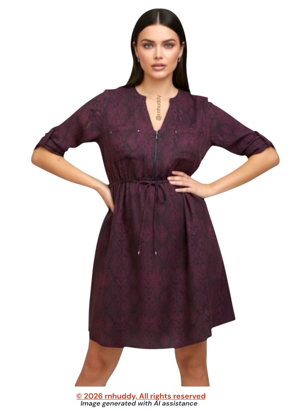 Torrid 3X purple zip front brushed dress